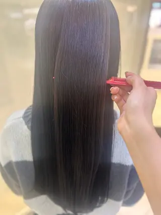 ロング カラー 縮毛矯正/髪質改善/ 艶髪ササキナツミのヘアスタイル