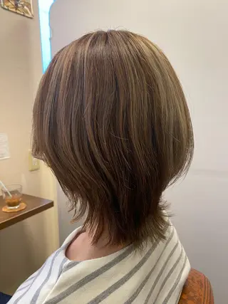 ミディアム カラー liL  hair サトウリョウタのヘアスタイル