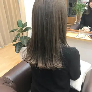 ロング カラー クニモトハルナ ボブ/柔らかカラーのヘアスタイル