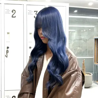 ロング カラー Runa/大人 かわいいハイトーンのヘアスタイル