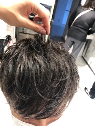 メンズ レイヤーカット 早崎太生のヘアスタイル