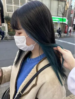 ミディアム カラー メンズ designcolo r/似合わせNOKAのヘアスタイル