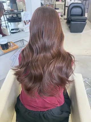 セミロング カラー SOLUA 岐阜のヘアスタイル