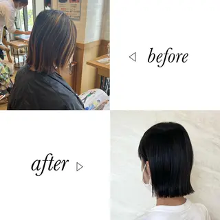 ショート カラー 顔周りカット/透明感 カラー🤍大塚蛍のヘアスタイル
