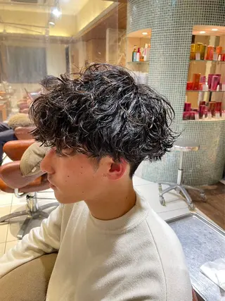パーマ 🔷メンズ推し🔷 遠藤暖大のヘアスタイル