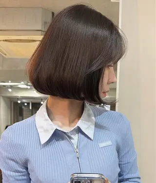 ショート 韓国ボブ/ハッシュ カットKIRAのヘアスタイル