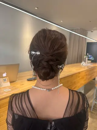 ミディアム ヘアアレンジ NAVY/ Miharuのヘアスタイル