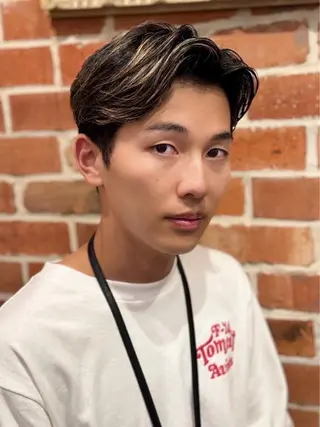 ショート パーマ メンズ ヒロ銀座 バーバーショップ神楽坂所属・ひらお あおとのヘアスタイル