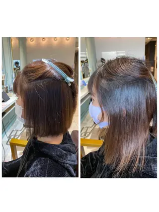 ミディアム 角田 雅行のヘアスタイル