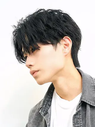 パーマ メンズ 【メンズ特化⚡️】 曲がる矯正/千原涼麻のヘアスタイル