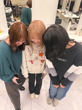 カラー 透明感ベージュ🤎 ナチュラルレイヤーのヘアスタイル