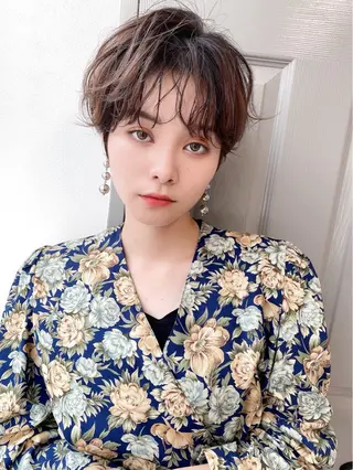 ショート パーマ 岡山 嵐のヘアスタイル