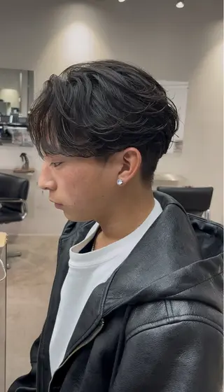 パーマ メンズ 夏果⭐︎fifth 天神 海外風パーマのヘアスタイル