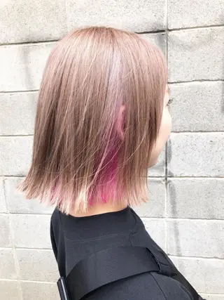 カラー ダブルスキルエクステ /羽エクステ白石宇由のヘアスタイル