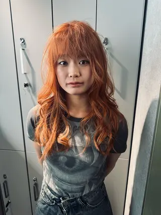 ロング カラー ケアブリーチ特化✨/ 艶カラー/エクステのヘアスタイル