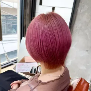 ショート 🔥コテ巻き風 ボブパーマ🔥のヘアスタイル