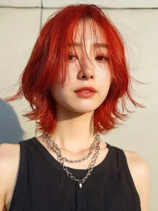 セミロング ✨ブリーチなし× 髪質改善⚡新宿駅近のヘアスタイル