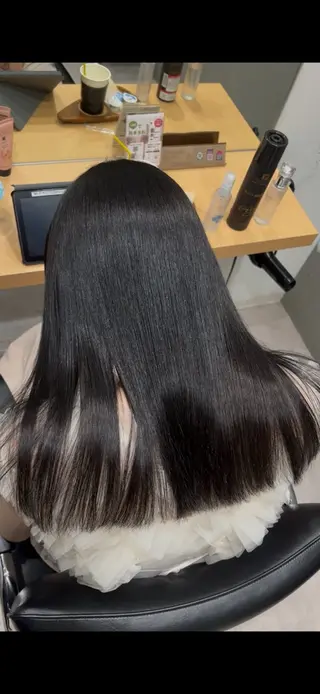 セミロング カラー 髪質改善ヘアケア 艶髪特化/上田のヘアスタイル