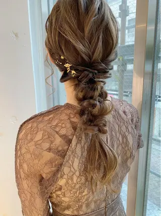 セミロング ヘアアレンジ chic.🍋 Kirariのヘアスタイル