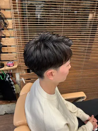 ショート パーマ メンズ 新宿メンズカット✂︎ 能戸蒼生💈のヘアスタイル