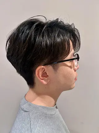 ショート パーマ メンズ メンズパーマ ジンのヘアスタイル