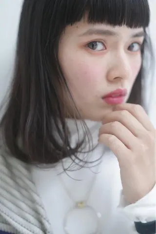 ミディアム カラー パーマ ヘアアレンジ メンズ キッズ ネイル マツエク・マツパ EnBlesS西宮 マンツーマン神道有基のヘアスタイル