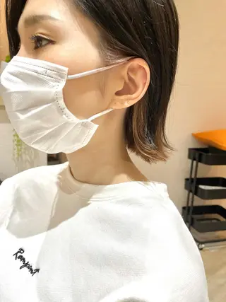 ショート カラー ハイライト／艶カラー 大河シンジのヘアスタイル