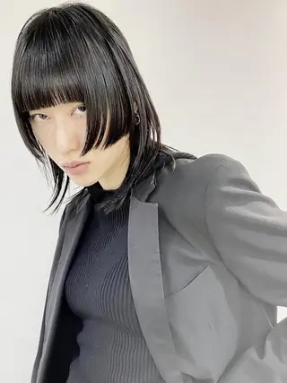 ロング カラー パーマ ヘアアレンジ メンズ 【姫カット】 ナカムラコウキのヘアスタイル
