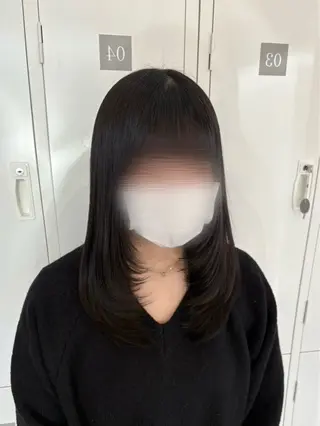 セミロング 武田 唯来のヘアスタイル