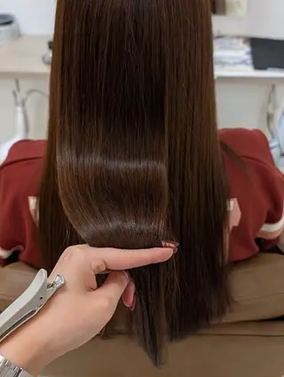 ロング ルプラボウ　小野寺 菜穂/豊橋/パーマのヘアスタイル