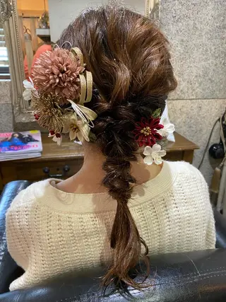 セミロング ヘアアレンジ PANDOLA あゆり🦋のヘアスタイル