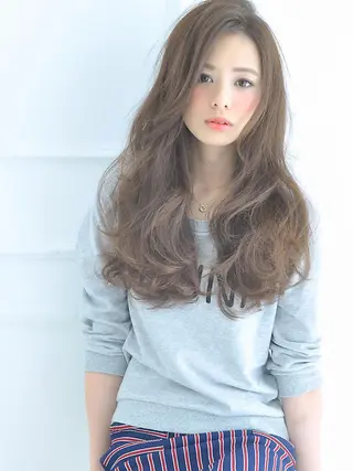 ロング カラー ◆感動口コミ/最小顔 理論カット◆森口 峻のヘアスタイル