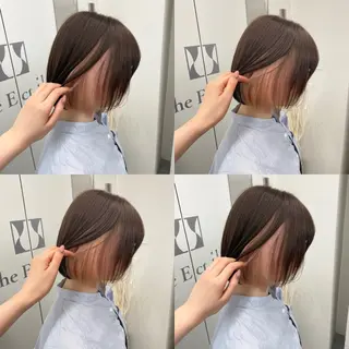 ショート カラー 江坂トレンド韓国風 髪質改善shinoのヘアスタイル