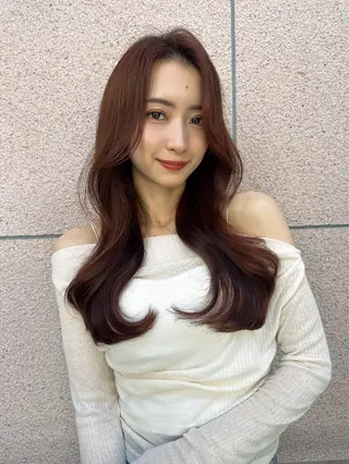 ロング カラー 縮毛矯正✨🫧 レイヤー川村利幸のヘアスタイル