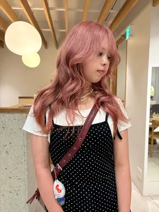 ロング カラー 似合わせカットカラー りおなのヘアスタイル
