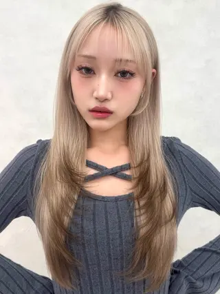 ロング カラー レイヤー/顔まわり/ 増子 美沙希🍀🫧のヘアスタイル