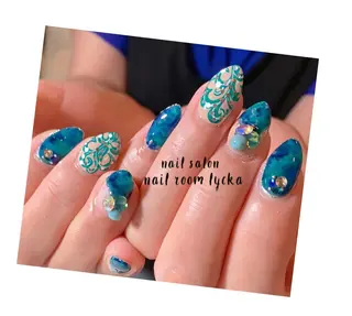 ネイル ﾈｲﾙﾙｰﾑﾘｯｶ 𝐦𝐚𝐲𝐮のネイルデザイン