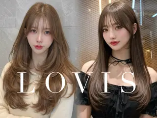 ロング カラー パーマ ヘアアレンジ 🤍韓国風レイヤー/ 艶髪🤍鳥越美羽のヘアスタイル