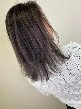 ミディアム カラー 【tocca茨木】 MOMOKAのヘアスタイル
