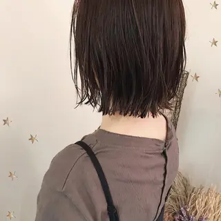 ミディアム カラー 市川 千夏のヘアスタイル