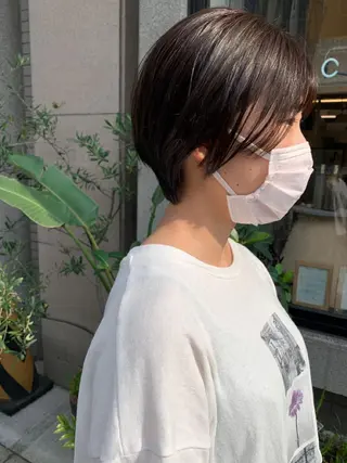 ショート 艶髪color💎髪 質改善ストレート大吉のヘアスタイル