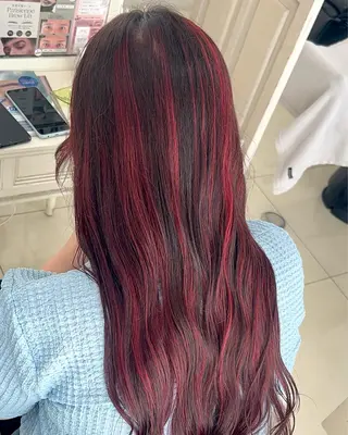 ロング カラー 大竹里旺/belle /インナーカラーのヘアスタイル