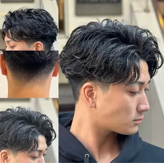 ショート パーマ トミモト アユムのヘアスタイル