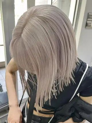 ミディアム ARCANAブリーチ ダブルカラー🌟原宿のヘアスタイル