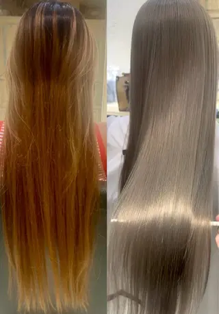 ロング カラー たけかわ みずきのヘアスタイル