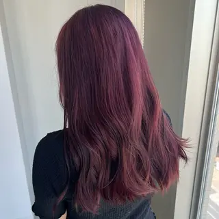 ロング カラー 艶ハイトーン‪‪🔆 ️️️安座間 希のヘアスタイル