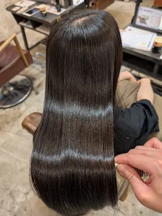 ロング カラー パーマ 美髪矯正/縮毛矯正/ 髪質改善/店長 山下のヘアスタイル