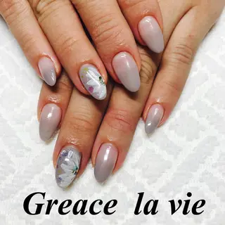 セミロング カラー パーマ ヘアアレンジ キッズ ネイル マツエク・マツパ Greace la vie所属・Greace  la vieのネイルデザイン