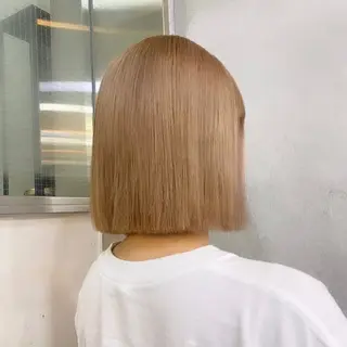 ミディアム カラー 艶感/韓国風 🤍moeka🤍のヘアスタイル