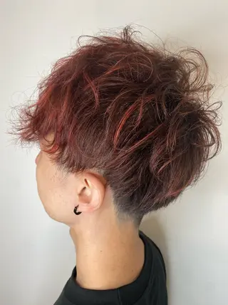 ミディアム カラー メンズ Hiroshi ヒロシのヘアスタイル